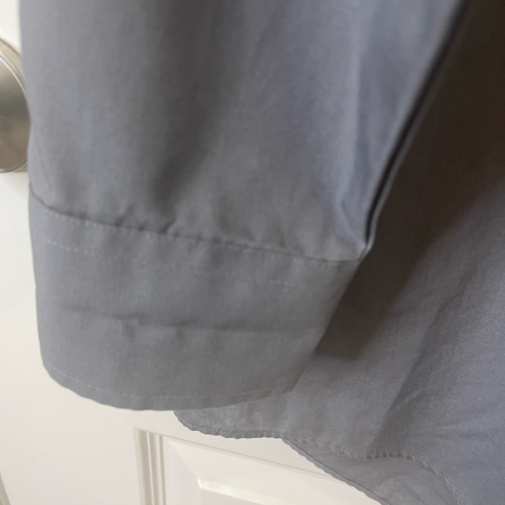 Stafford Gray Casual Button Down Shirt - Picture 5 of 11